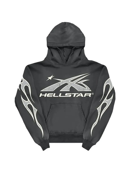 Hellstar flame-print hoodie
