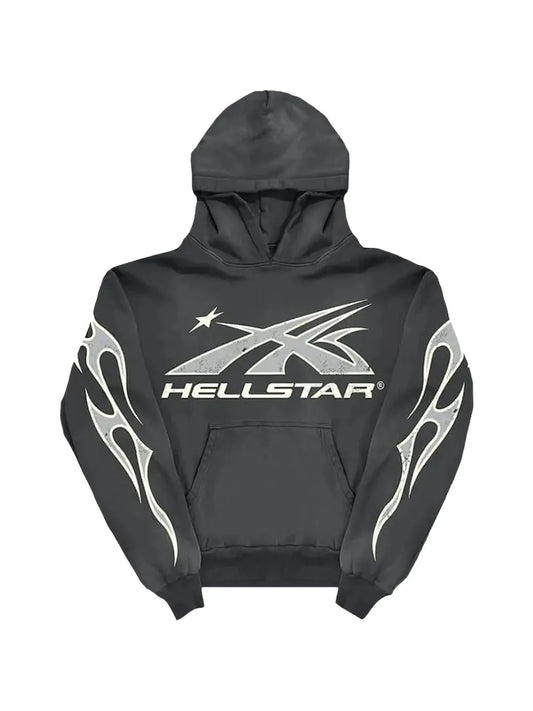 Hellstar flame-print hoodie